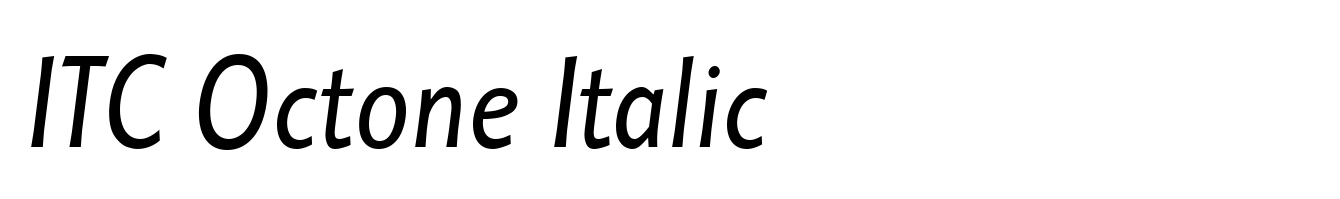 ITC Octone Italic